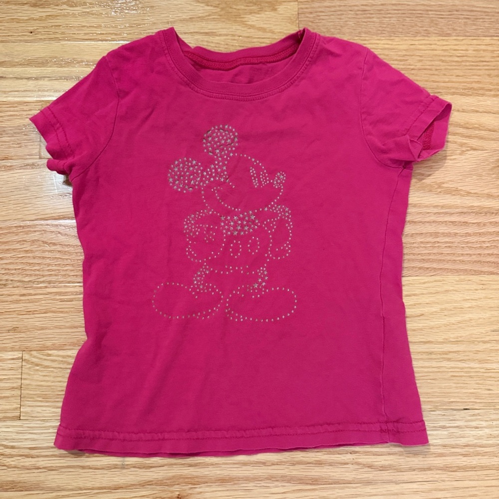 Pink T-Shirt with Mickey Mouse Design